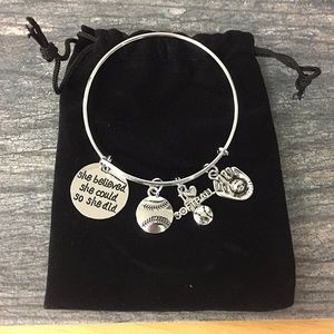 Softball Bracelet , Softball Jewelry